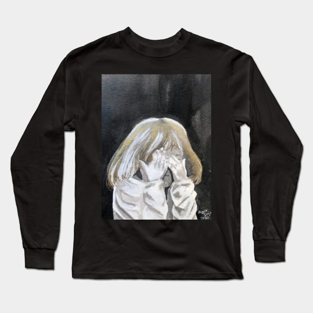 Hiding Long Sleeve T-Shirt by artmarieso